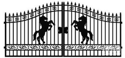 Greatbear 18ft Iron Gate Artwork "Horse" in the Mi II000085 (Unused)