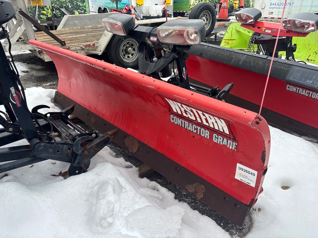 Western Pro Plus 9 ft Hydraulic Reversing Snow Plow - Fits Truck