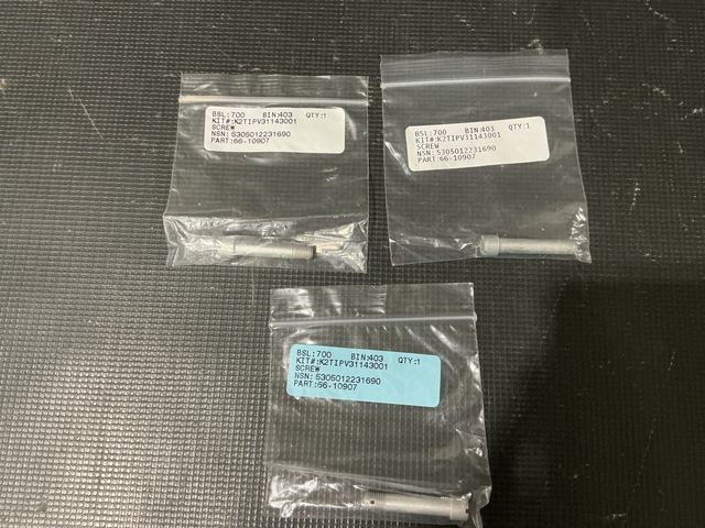 (3) Boeing 66-10907 Close Tolerance Screws