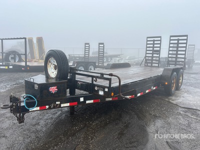2016 PJ 20 ft T/A Equipment Trailer
