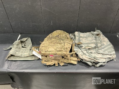(19) Large Field Packs, (33) Fighting Load Carriers & Assorted Items