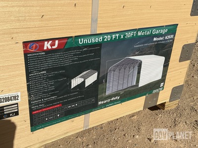 KJ K2030 Metal Garage - Unused