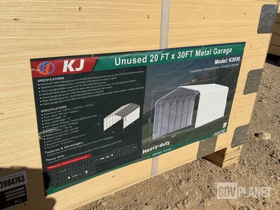 KJ K2030 Metal Garage - Unused