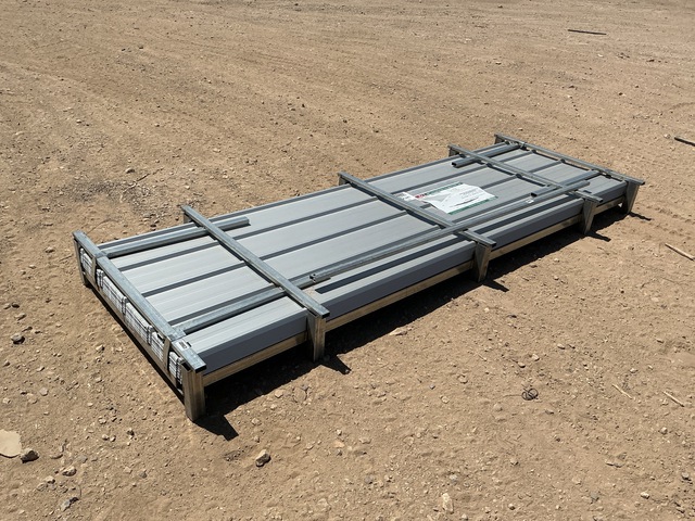 (100) Piece Lot of 10' Long Corrugated Steel Panels