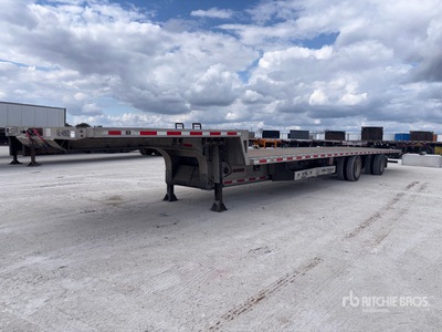 2016 Fontaine 53 ft T/A Spread Axle Single Drop مقطورة سطح السفينة