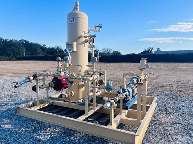 Skid Mounted Vertical LACT Separator Skid Mounted Vertical LACT Separator