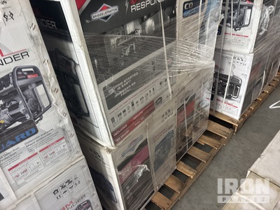 Quantity of (6) Briggs & Stratton Storm Responder 6.25 kW Generator set (Unused)