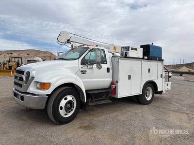 2005 Ford F-650 Super duty 4x2 Crew Cab Service Truck