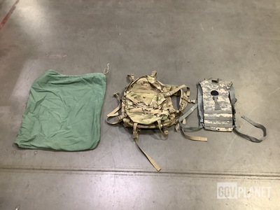 (75) Barracks Bags, (46) Hydration System Carriers & Assorted Items