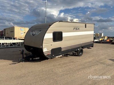 2018 Forest River FSX180RT 19 ft S/A Toy Hauler Travel Trailer