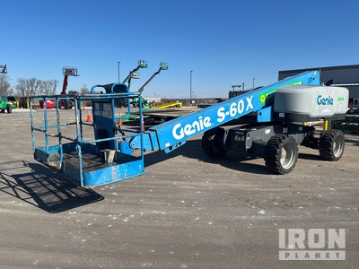 2016 Genie S-60X 4WD Diesel Telescopic Boom Lift