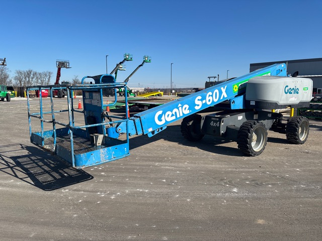 2016 Genie S-60X 4WD Diesel Telescopic Boom Lift