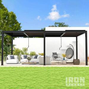 Chery Industrial Aluminum Pergola Kit w/ Adjustable Roof (Unused)