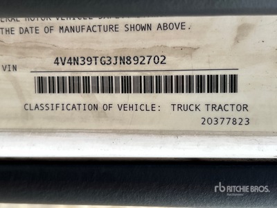 2018 Volvo VNL 4x2 Tracteur routier