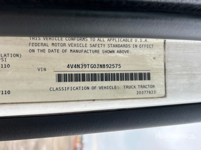 2018 Volvo VNL 4x2 Tracteur routier