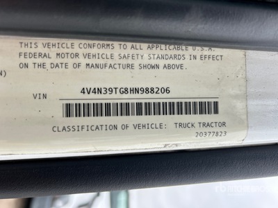 2017 Volvo VNL 4x2 Tracteur routier