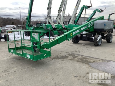 2016 Genie S-60X 4WD Diesel Telescopic Boom Lift