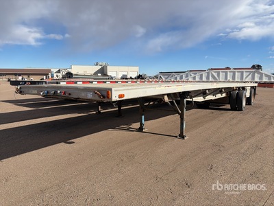 1989 Mccullough 48 ft T/A Spread Axle Flatbed Trailer
