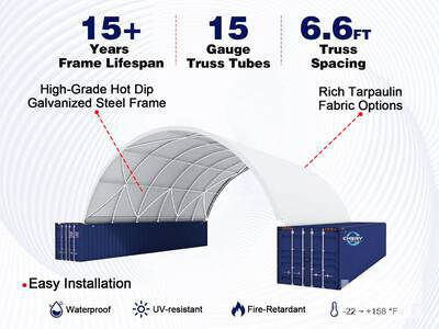 Gold Mountain Container Shelter C404013-300g PE Container Shelter (Unused)