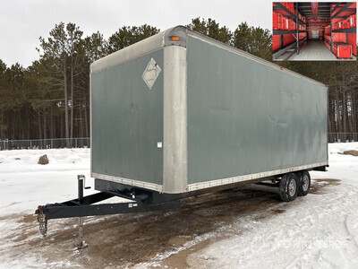 T/A Custom 20 ft Contractor Enclosed Trailer w/ Milwaukee Pack Out System