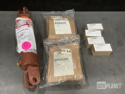 (1) Actuating Linear Cylinder Assembly, (44) Plate Spacers & Assorted Items