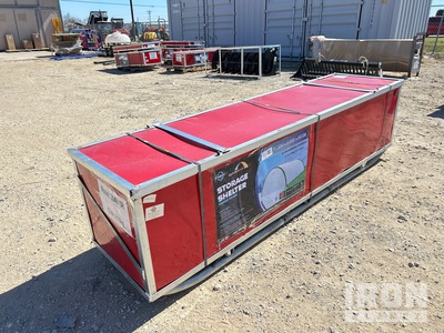 Gold Mountain Storage Shelter  S304015R-PE edge color might be different (Unused)