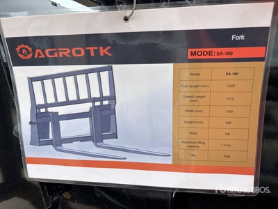 Quantity of (5) 2026 Mower King SA-100 48 in Heavy Duty شوكة انزلاقية التوجيه (Unused)