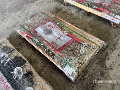 Quantity of (5) 2026 Suihe BC-5400 5400 lb Ratchet Binders & (10) 20 ft Chains (Unused)