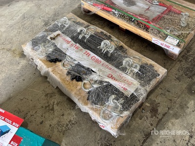 Quantity of (8) 2026 Suihe DLS 7 in G80 Double Leg Chain Sling (Unused)