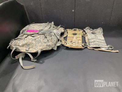 (45) Hydration System Carriers, (10) Large Field Pack Sets & Assorted Items