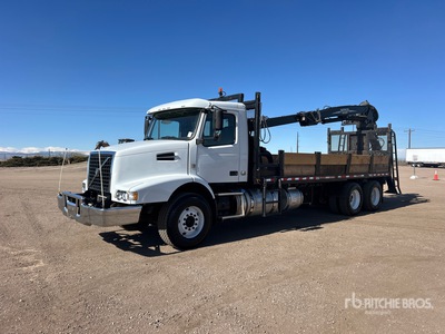 Serco Loaders 8500 8881 lb Knuckle Boom on 2012 Volvo VHD6400 6x4 Grapple Truck