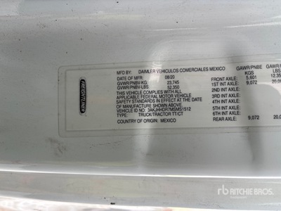 2021 Freightliner Cascadia 126 6x4 Cabeza Tractora Cabina Dormitorio