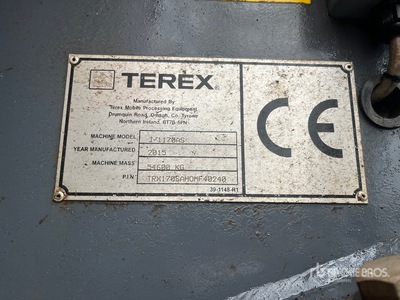 2015 Terex/Finlay J-1170AS Tracked Jaw Crushing Plant