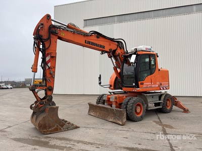 2013 Liebherr A918 Compact Pelle Sur Pneus Wheel Excavator