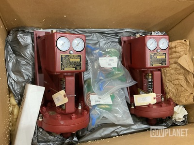 (2) Leslie Controls Level-Matic Pilot Controllers