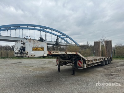 2000 Actm S44315CHC Tri/A Semi-Remorque Porte-Engin 3 Essieux Góndola