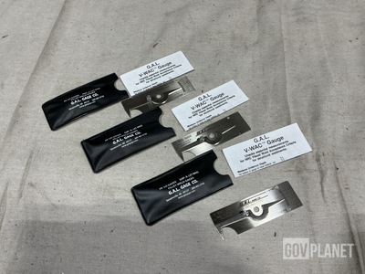(6) G.A.L. Gage 269-465-5750 V-WAC Gages