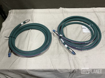 (2) Parker 304-6 WP Non-Metallic Hose Assemblies