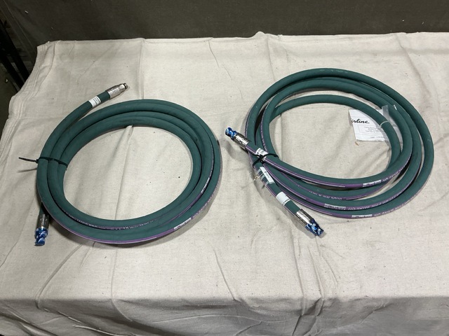 (2) Parker 304-6 WP Non-Metallic Hose Assemblies