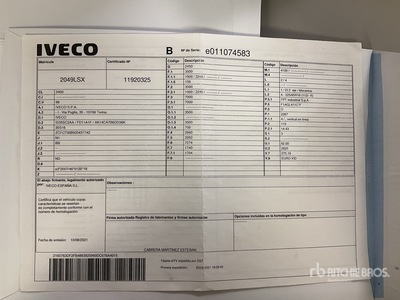 2021 Iveco 35S16 Van Truck