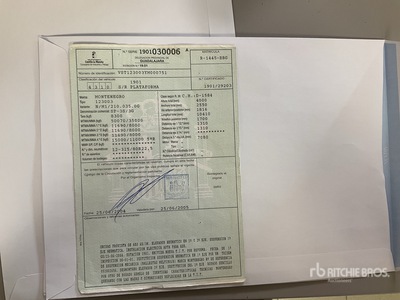 2001 Montenegro SP-3S/3G Flatbed Trailer