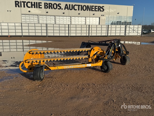 Ehlo Rake 2017 Elho V-TWIN 600 6 m 3-Point 2 Wheel Andaineur Hydraulique Hay Rake ...