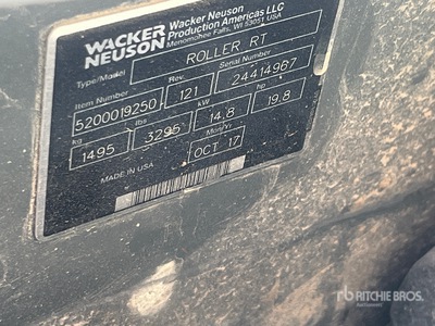 2017 Wacker Neuson rtsc3 Trench Compactor