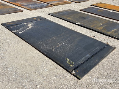 Quantity of (2) Kit Containers 5 ft x 10 ft 5/8 in Steel Plates (Unused)