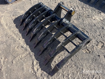 2026 Warrior WBR08-1200 1200 mm Q/C Râteau d'excavatrice - Fits 8 ton (Unused)