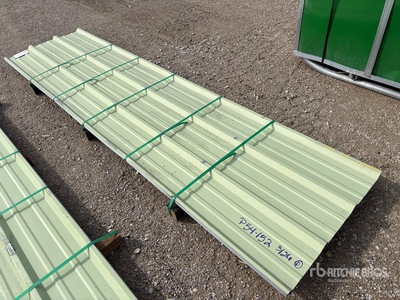 Quantity of (50) Kit Containers 12 Ft x 36 In. 28 Gauge Mixed Coated R Panels (Unused)