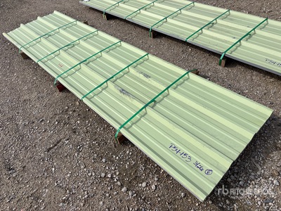 Quantity of (50) Kit Containers 12 Ft x 36 In. 28 Gauge Mixed Coated R Panels (Unused)