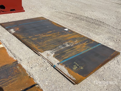 Quantity of (2) Kit Containers 5 ft x 10 ft 3/4 in Steel Plates (Unused)