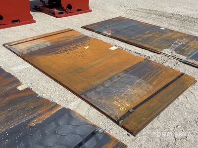 Quantity of (2) Kit Containers 5 ft x 9 ft 7 in 3/4 in Steel Plates (Unused)
