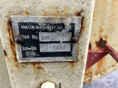 Muller Machinery 308 Bétonnière portable